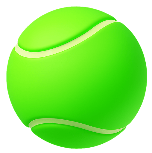 Image 3D d'une balle de padel dans un design minimaliste élégant